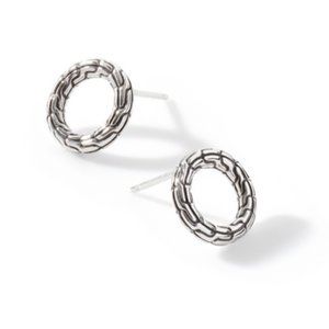 NIB John Hardy Carved Chain Stud Earring